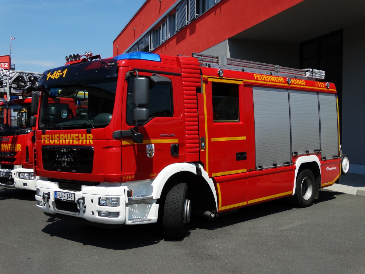 MAN TGM HLF 20/16 (Florian Hanau 1-46-1) der Feuerwehr Hanau Mitte am 07.06.15 beim Tag der Offenen Tür