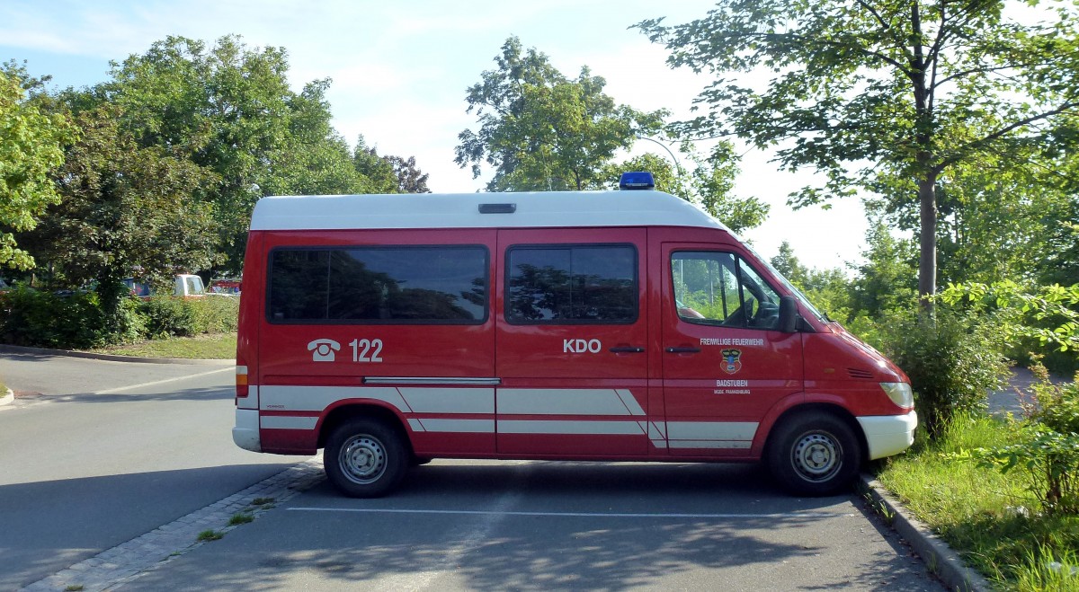Mannschaftswagen von der Freiwillige Feuerwehr Badstuben. Foto 01.08.14