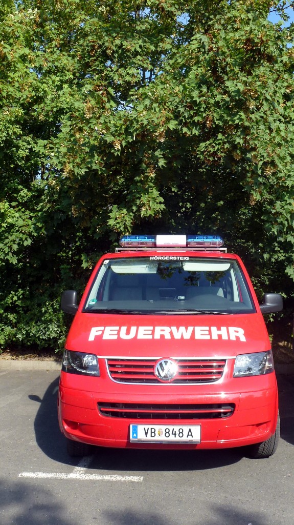 Mannschaftswagen von der Freiwillige Feuerwehr Hörgersteig in Österreich. Foto 01.08.14