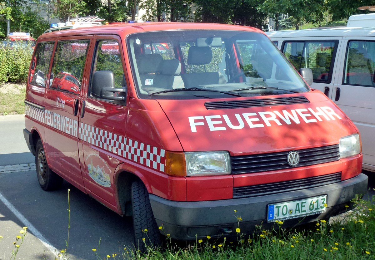 Mannschaftswagen vom Kreisfeuerwehrverband Torgau-Oschatz. Foto 01.08.14