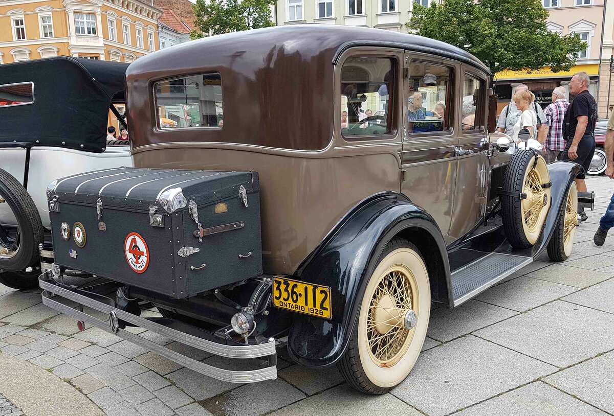 =Marmon Model 78 Town Sedan, Bj. 1928, 8 Zyl., 3556 ccm, 86 PS, ausgestellt bei den Meiningen Classic 2022 im Juli