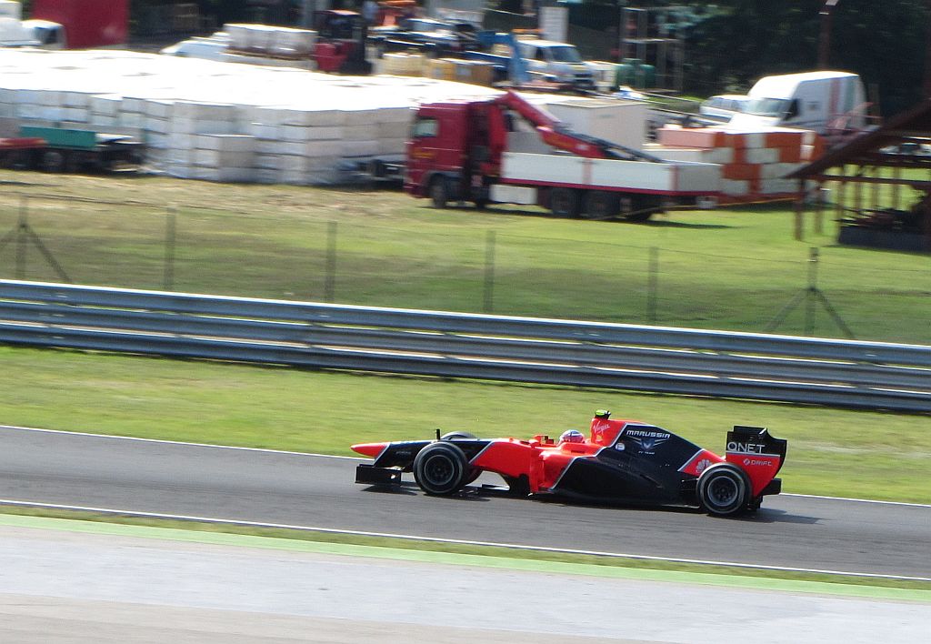 Marussia F-1 Rennwagen. Fotograf: 29.07.2012 Forme-1 Rennen.