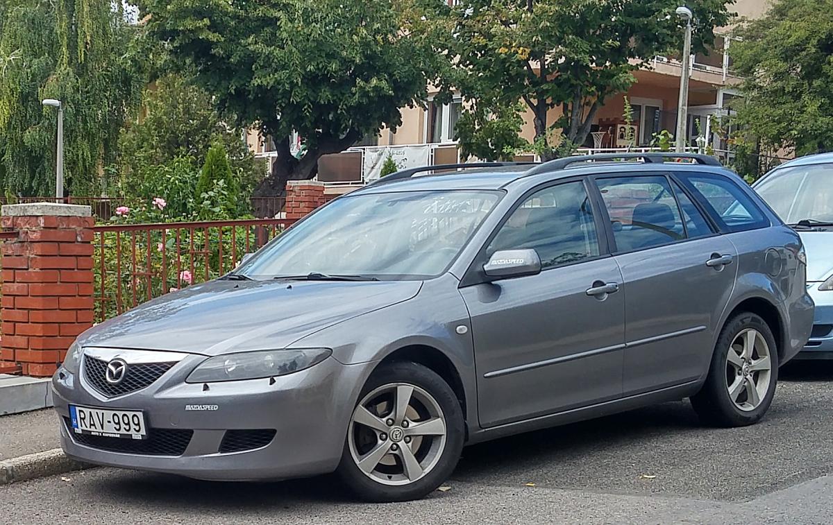 Mazda 6 Kombi der ersten Generation. Foto: Pécs, Ungarn, September, 2019.