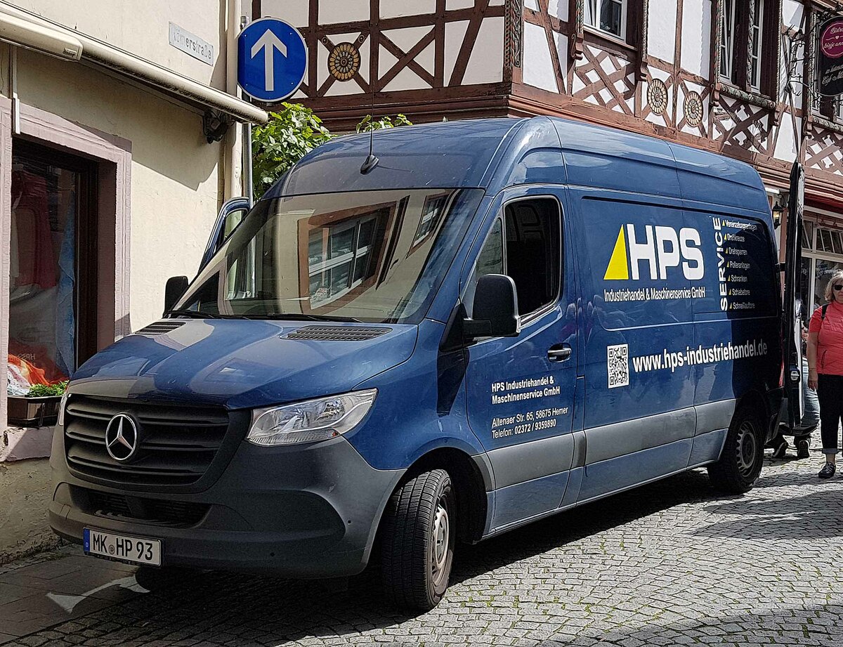 =MB Sprinter von HPS steht im August 2023 in Bernkastel-Kues