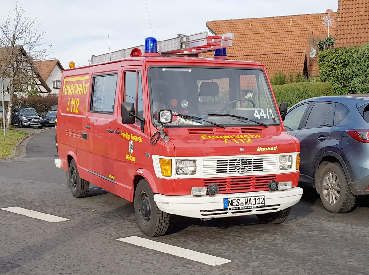 =MB T 1 Modell 310 der Feuerwehr WALDBERG eingesetzt beim Adventsmarkt in Langenleiten, 11-2019