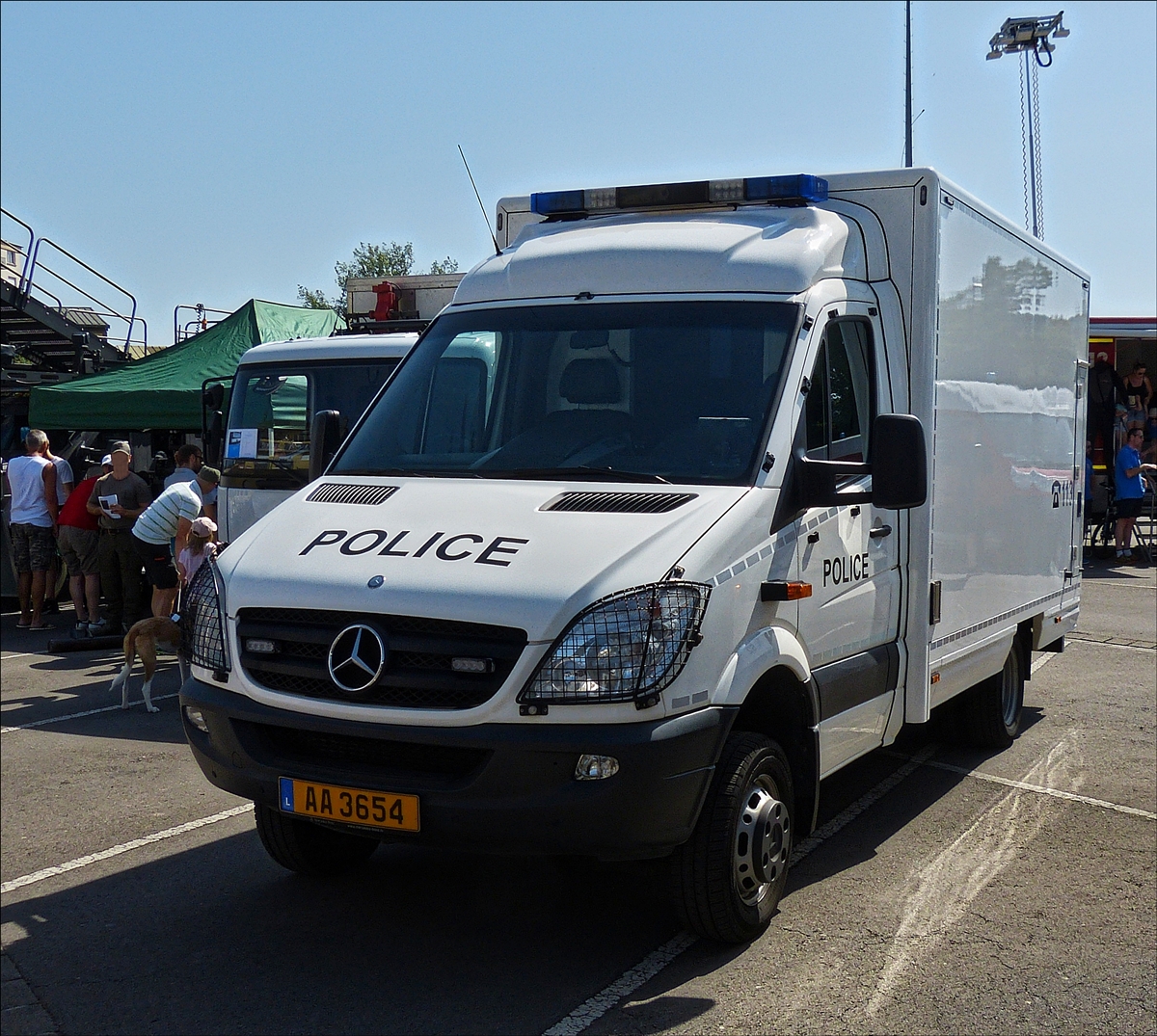 Mercedes Benz Sprinter Kastenwagen war beim „Tag der Polizei in Mersch zu sehen. 30.06.2019