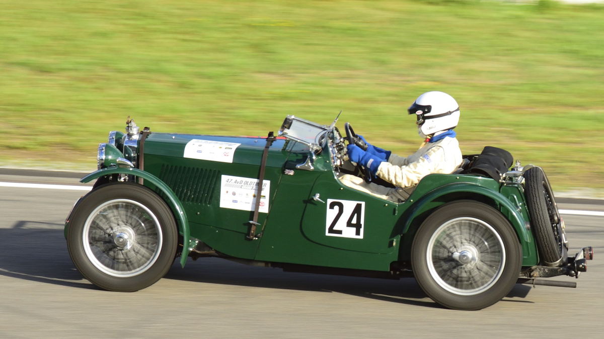 MG PA (1934), beim 47. AvD - Oldtimer Grand Prix, 9.-11. August 2019 / Nürburgring, Rennen 13 Vintage Sports Car Trophy. Aufnahme 10.8.2019 von einer Zuschauer- Tribühne