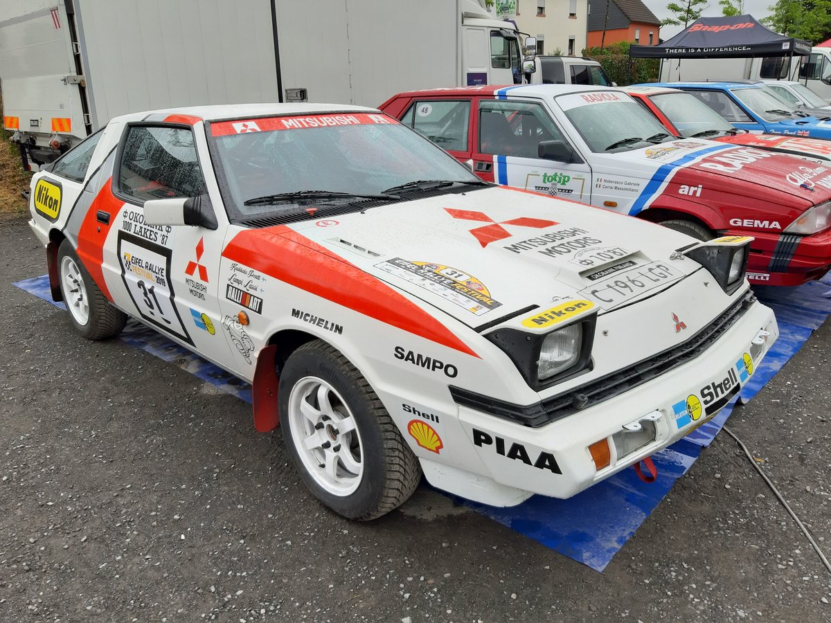 Mitsubishi Starion Turbo, ursprüngich gefahren von Lasse Lampi und Pentti Kuukkala bei der 1000 Seen Rallye 1987 (Eifel Rallye Festival, 19.07.2019)