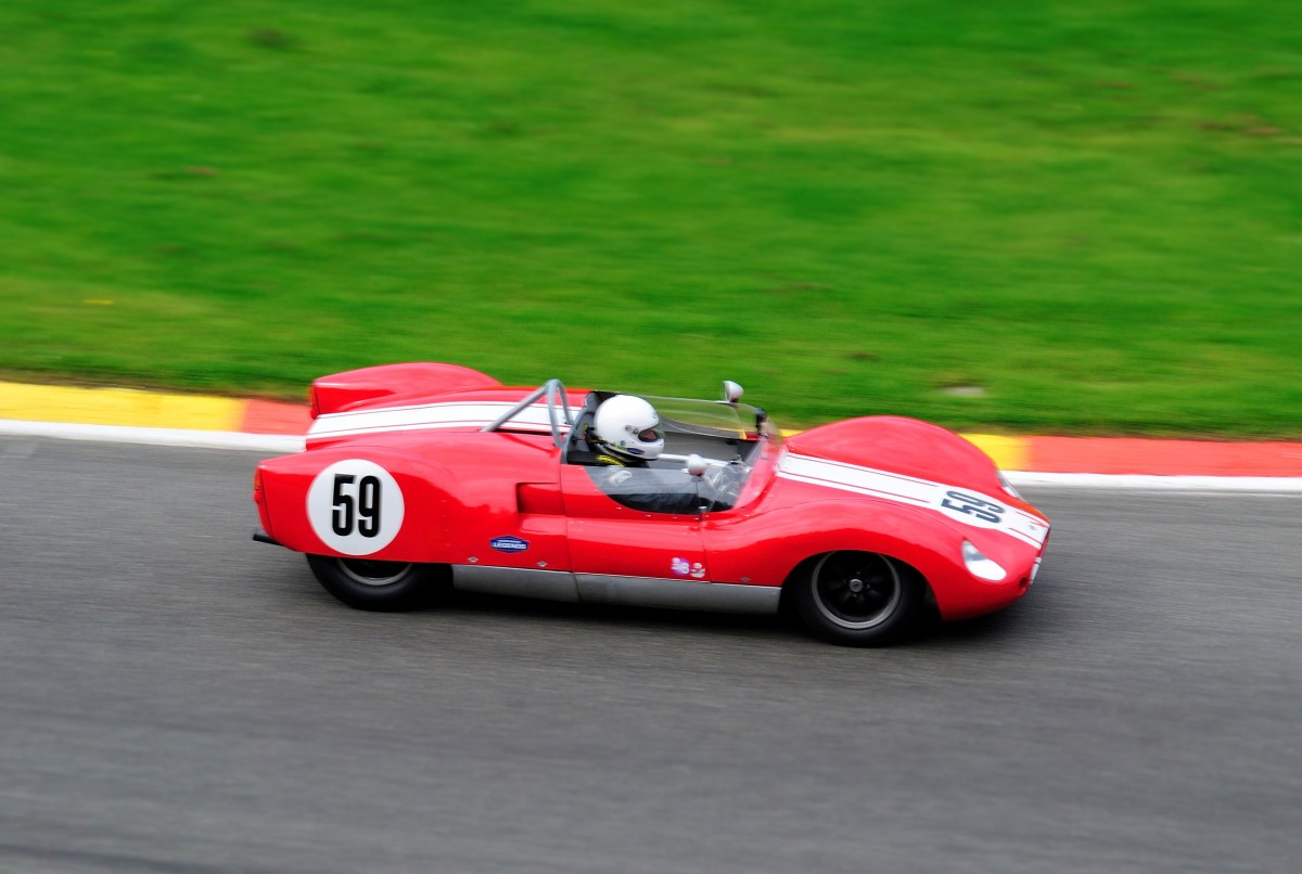 Mitzieher des COOPER Monaco T49, Bauj.1959, 1962 ccm, bei der Woodcote Trophy & Stirling Moss Trophy, am 20.Sep.2014 in Spa Francorchamps.