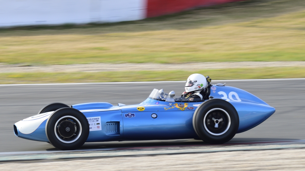 Mitzieher NR.30 Scarab Offenhauser, Bj.1960 (Intercontinental and Indianapolis) Fahrer: Bronson, Julian, 46. AvD-Oldtimer-Grand-Prix 2018, Rennen 6 Historic Grand Prix Cars bis 1965 am 11.Aug.2018