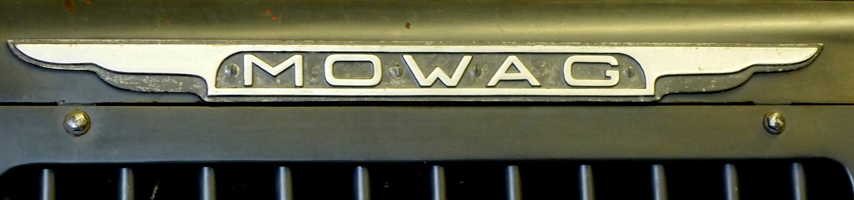 MOWAG, steht fr Motorwagen-Fabrik, das Schweizer Unternehmen fr Spezial-und Militrfahrzeuge wurde 1950 gegrndet, Okt.2015