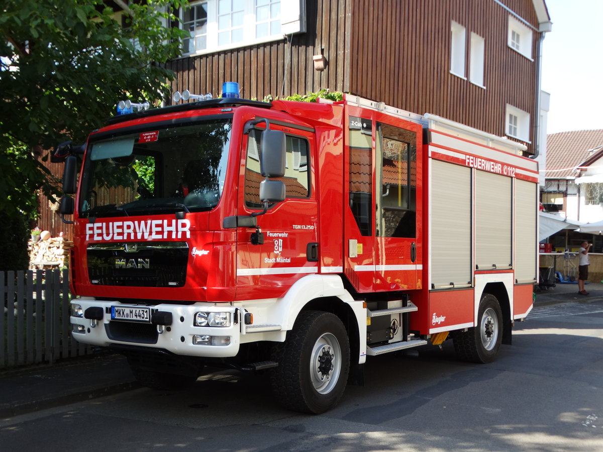 Neues MAN TGM LF10 (Florian Maintal 4-43-1) der Feuerwehr Maintal Wachenbuchen am 10.09.16