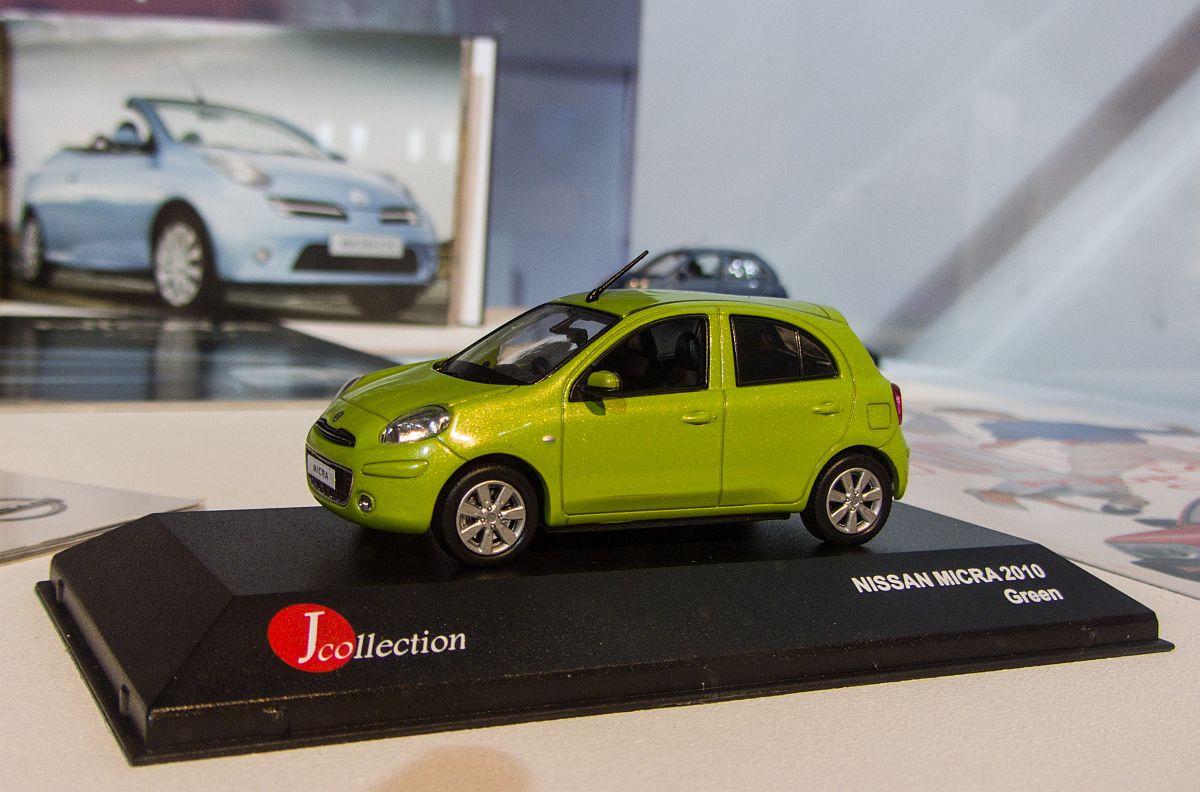 Nissan Micra. Hersteller: J-Collection, Maßstab: 1/43. . Automobile & Advertising  Paris, am 11.10.2012.