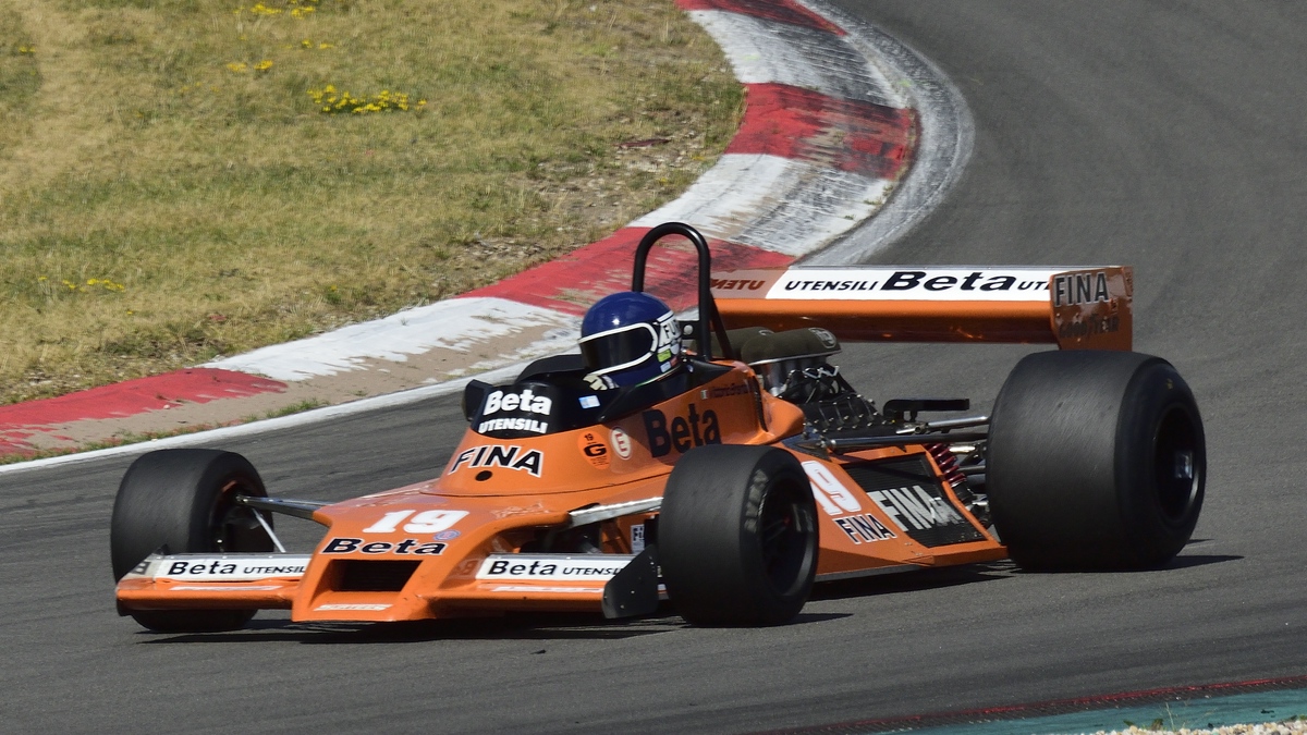 Nr.19 Surtees TS20 Formel 1 Rennwagen von 1978,Fahrer: Furiani, Alexander. 46. AvD-Oldtimer-Grand-Prix 2018, FIA Masters Historic Formula One Championship am 11.Aug.2018 