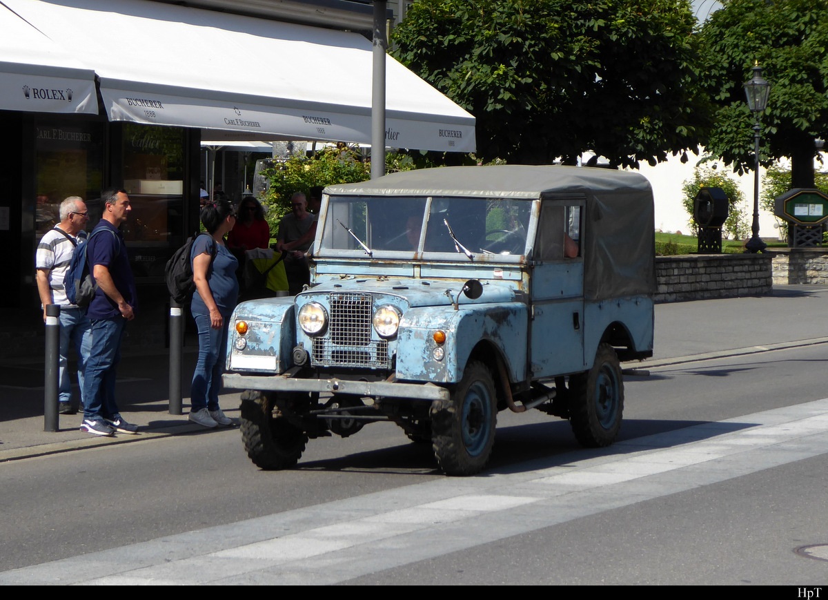 Oldtimer Range Rover unterwegs in Interlaken am 25.07.2020