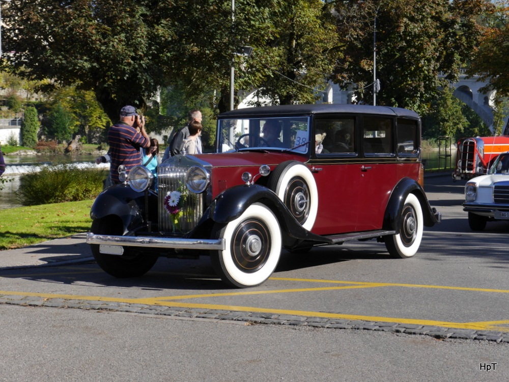 Oldtimer Rolls Royce unterwegs in Bremgarten AG am 18.10.2014