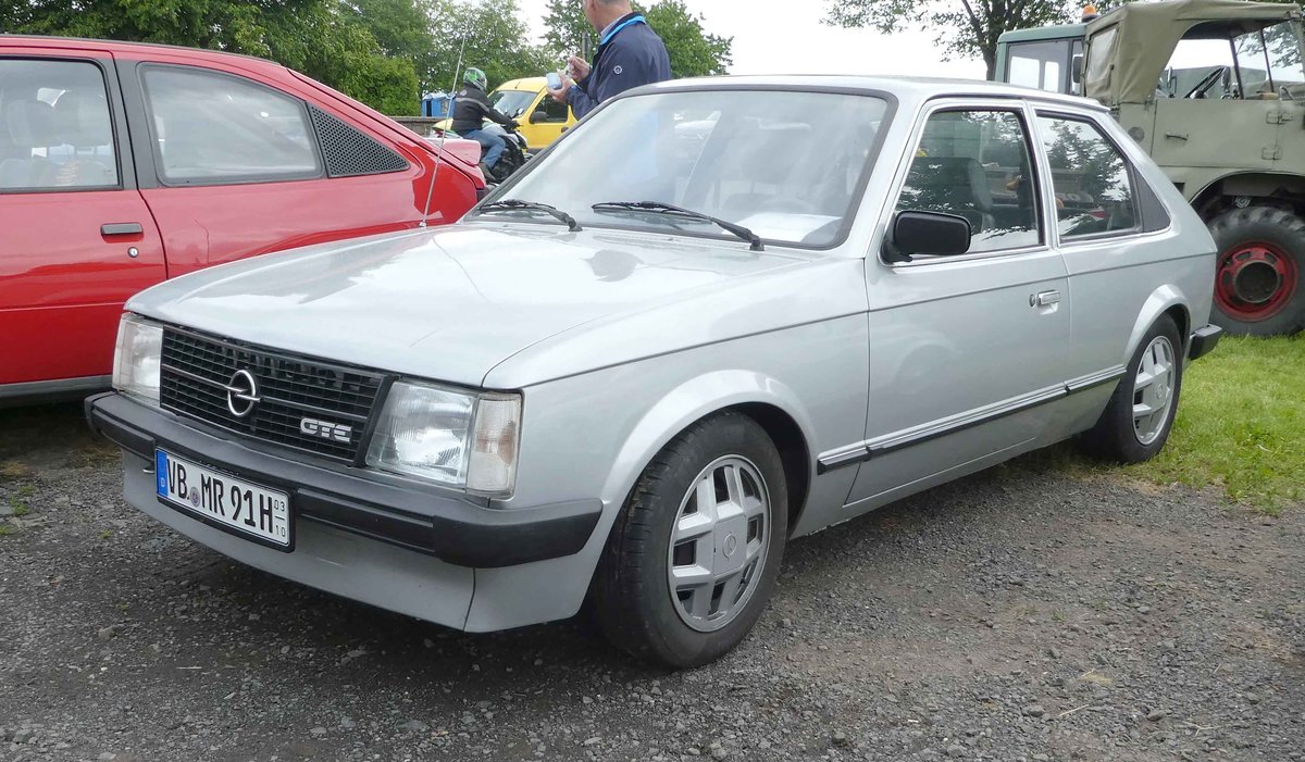 =Opel Kadett D, Bj. 1982, 115 PS, 1800 ccm, ausgestellt bei der Oldtimeraustellung vom Landmännerverein Bermuthshain im Juni 2019
