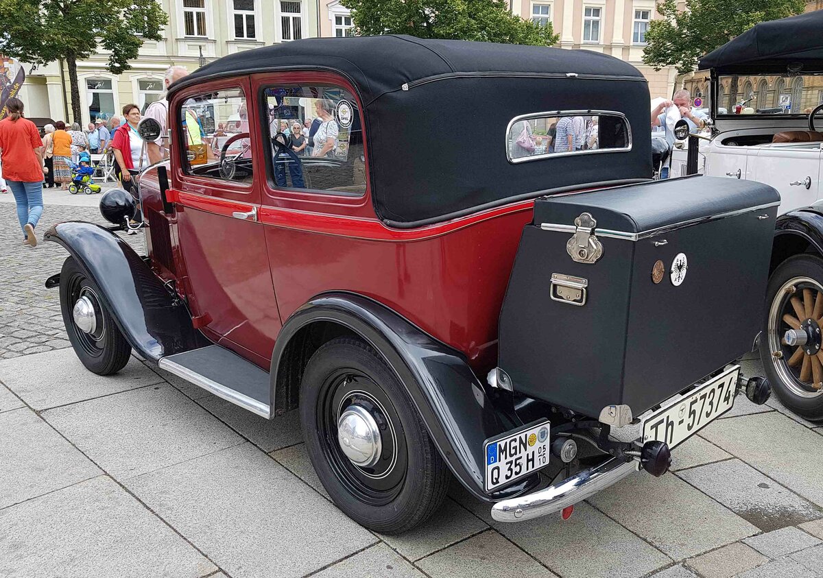 =Opel P4, präsentiert bei den Meiningen Classic 2022 im Juli