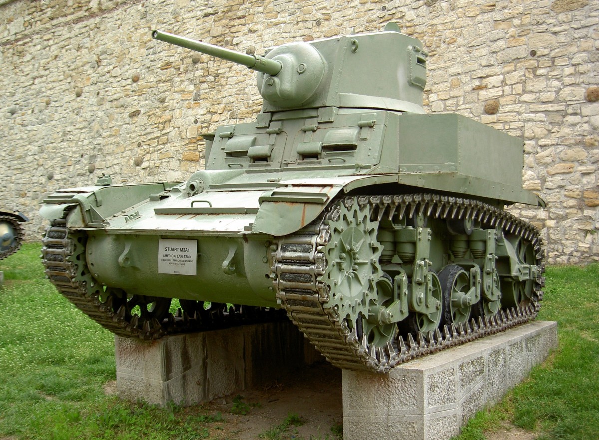 Panzer M3A1 der 1. Tenkovske Brigade 1944 im Militärmuseum Belgrad (29.04.2014)