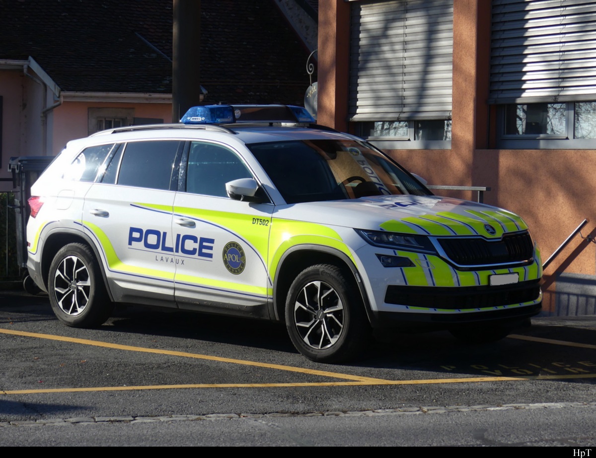 Polizei Vaud  Skoda in Lausanne-Lutry am 01.01.2022