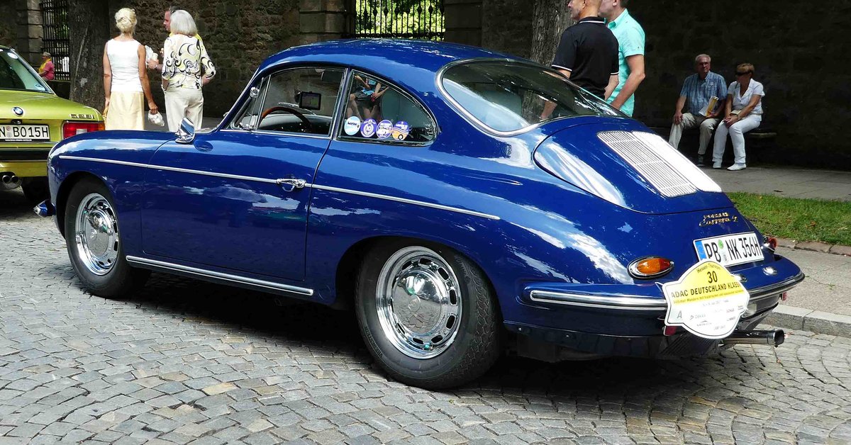 =Porsche 356 C, 130 PS, Bj. 1963, gesehen anl. der ADAC Deutschland Klassik 2017 in Fulda, Juli 2017