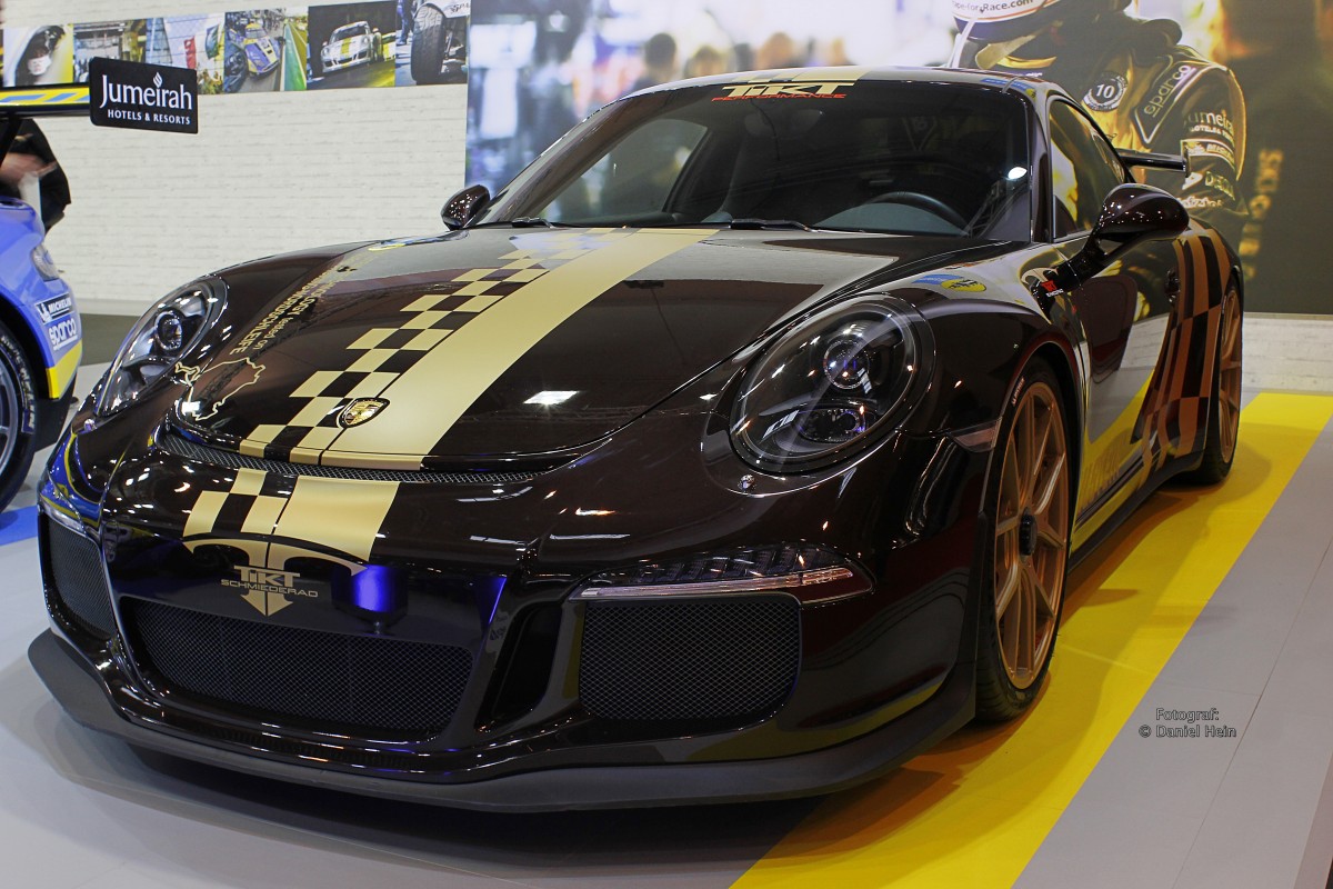 Porsche 911 auf der Essen Motor Show 2014.