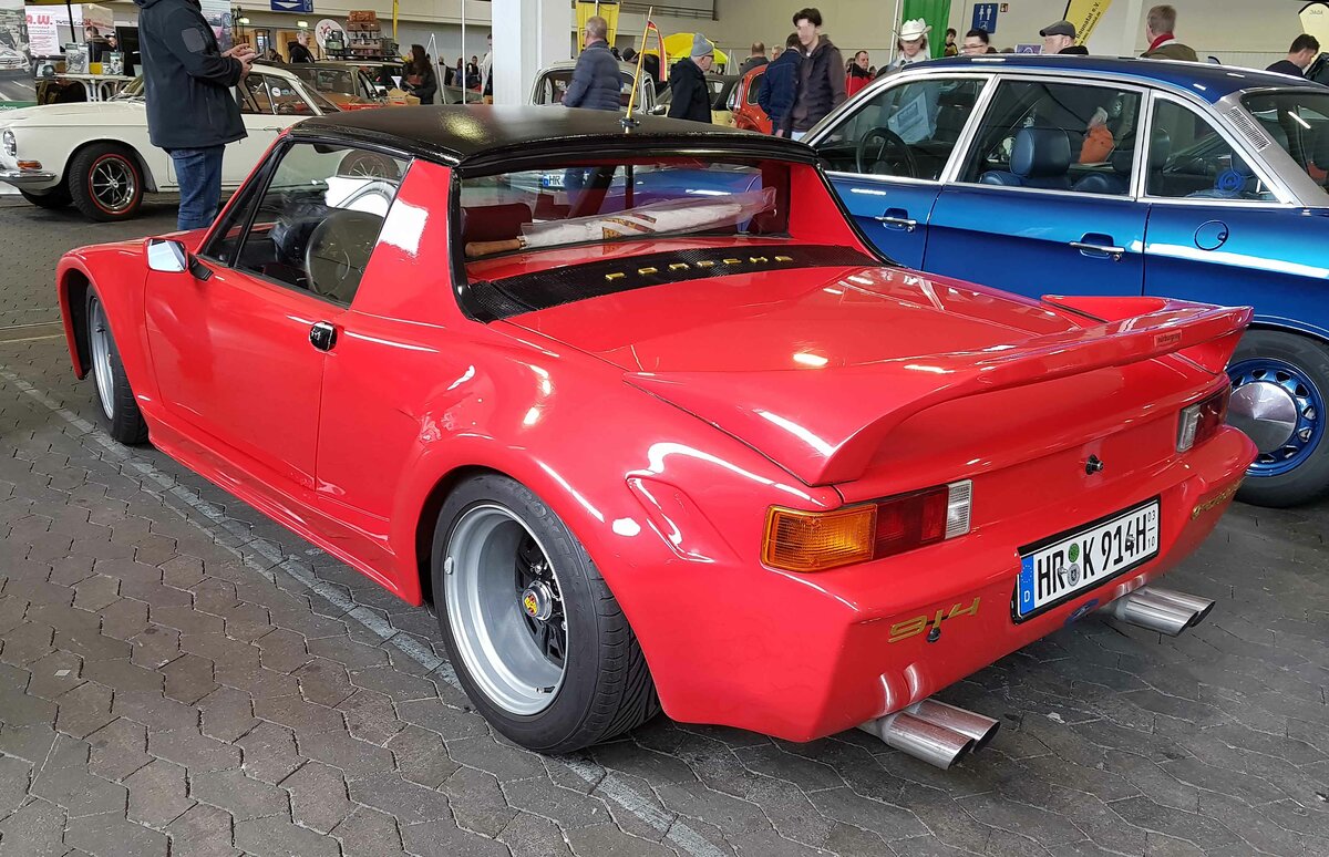 =Porsche 914, Bj. 1970, 2000 ccm, 100 PS, ausgestellt bei der Technorama 2023 in Kassel.