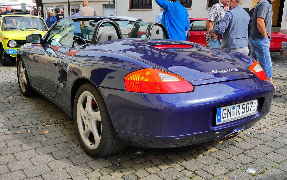 =Porsche Boxter S, ausgestellt beim Sockenfest in Lauterbach, 09-2018
