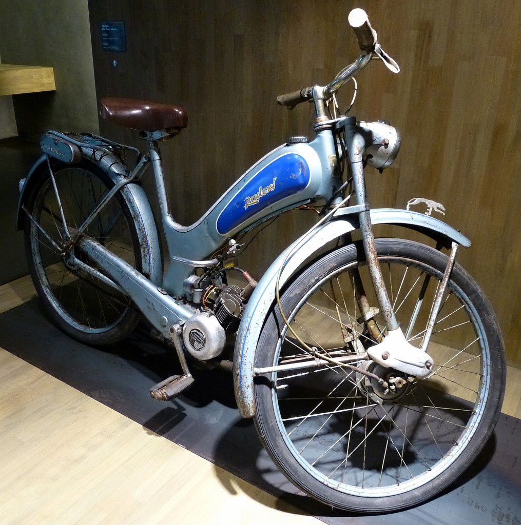 Radexi, Moped mit 50ccm -Express-Motor, Museum fr Historische Maybach-Fahrzeuge, Aug.2014