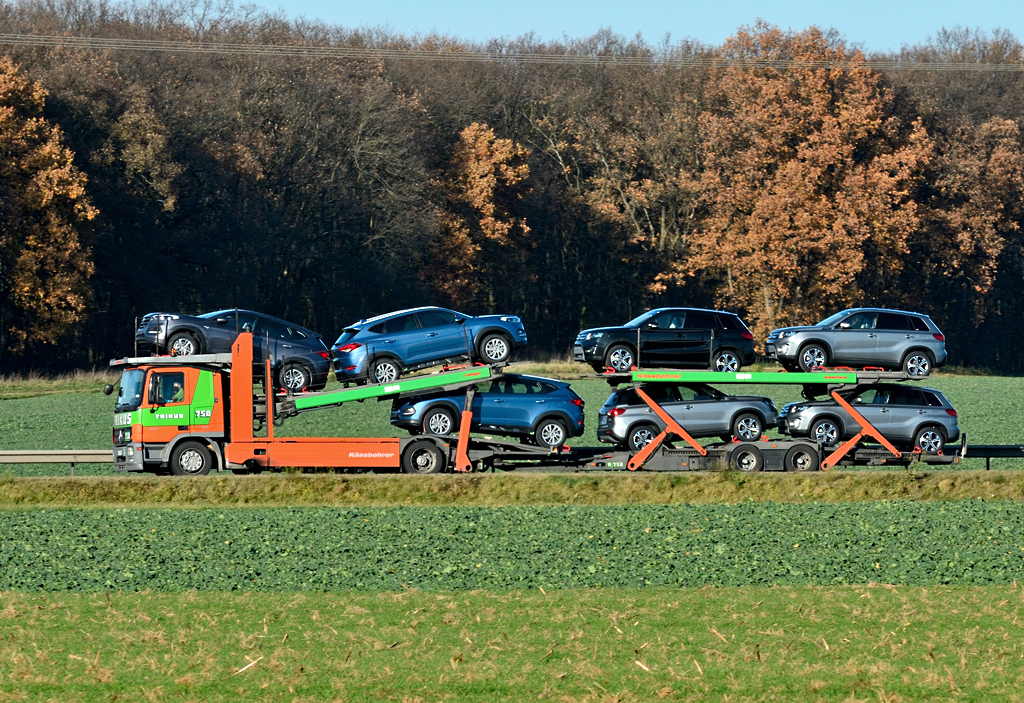 Renault Autotransporter bei Euskirchen - 08.12.2015