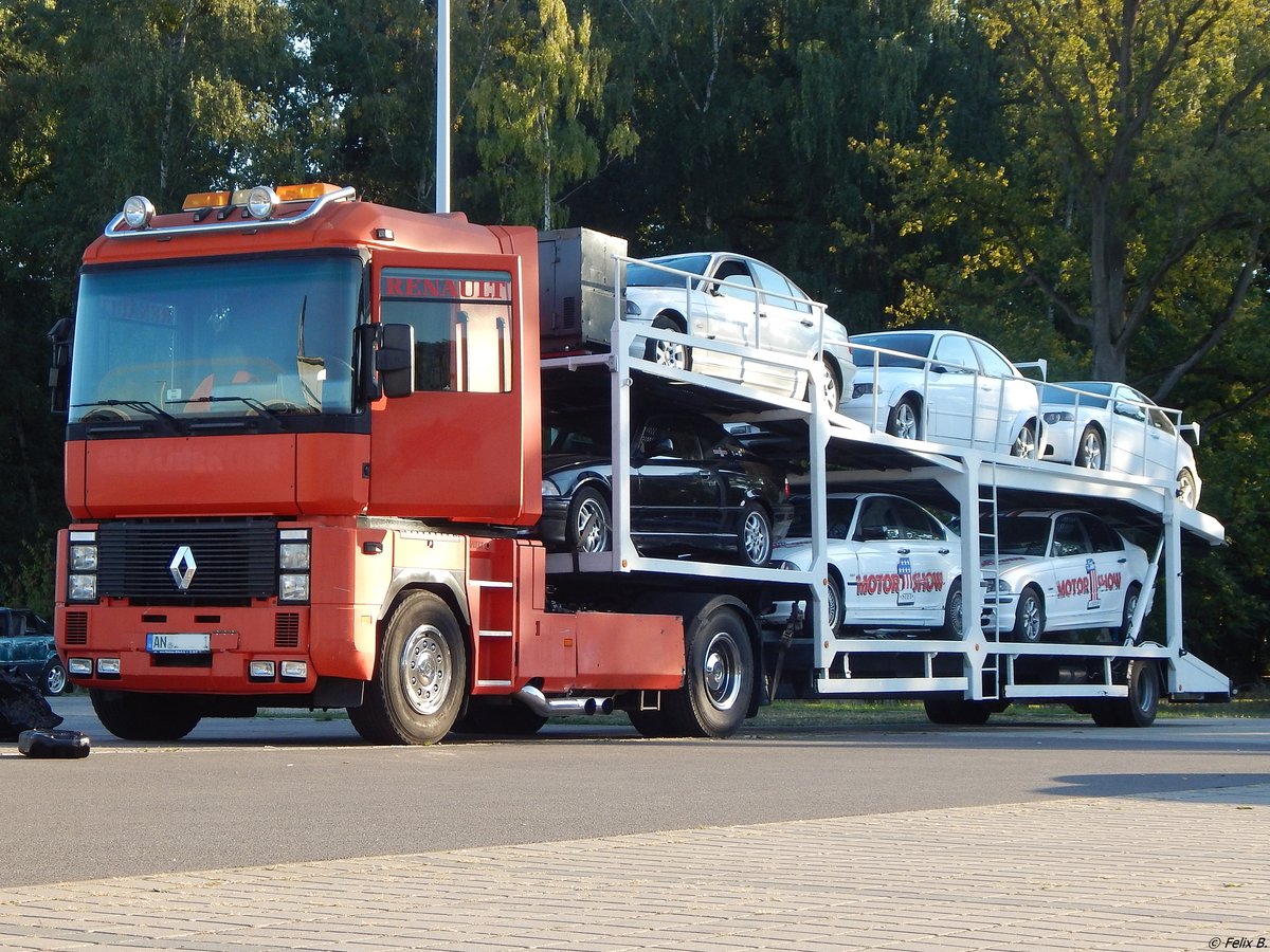 Renault Magnum Autotransporter in Neubrandenburg am 09.09.2018