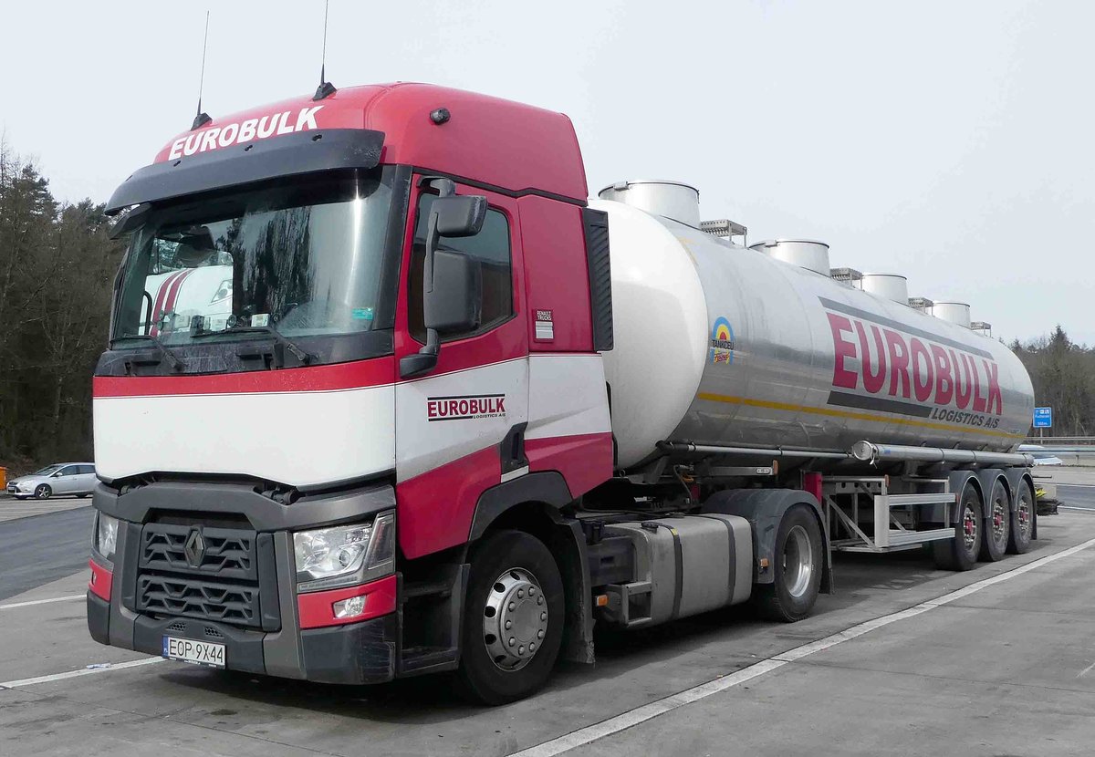 =Renault-Tankzug von EUROBULK rastet im März 2018 an der A7