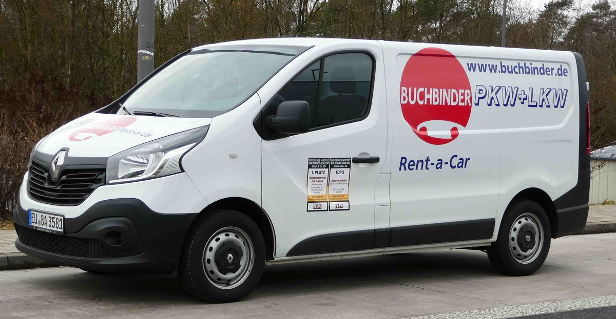 =Renault Trafic von  Buchbinder  rastet im Februar 2017 an der A7
