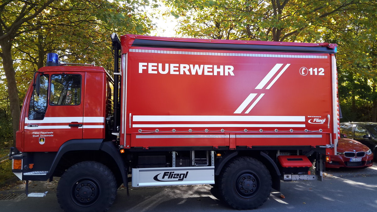 Rüstwagen RW2 der Freiwillige Feuerwehr Zeulenroda. 11.10.2015