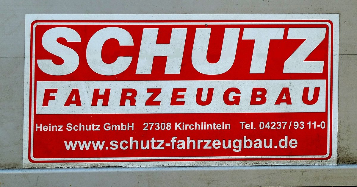 Schutz Fahrzeugbau GmbH in Kirchlinteln/Niedersachsen, gegrndet 1961, Mai 2017
