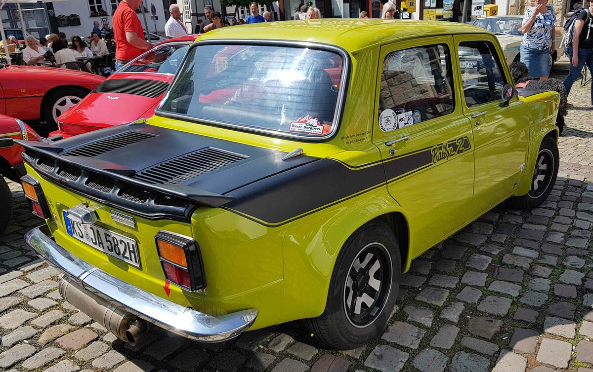 =Simca 1000 Rallye 2, gesehen bei der Oldtimerveranstaltung in Spangenberg im Mai 2023