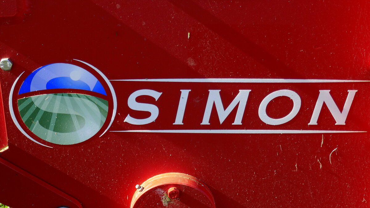 SIMON, Logo des französischen Herstellers von Landmaschinen, gegründet 1978, Feb.2024