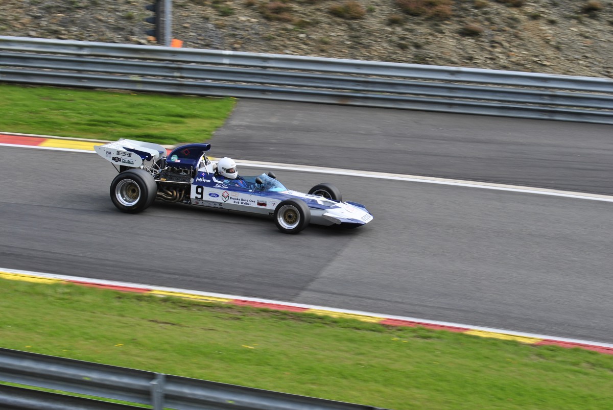 Surtees TS9 Bj.:1971. Beim FIA Masters Historic Formula One Championship, am 21.9.13 in Spa Francorchamps.