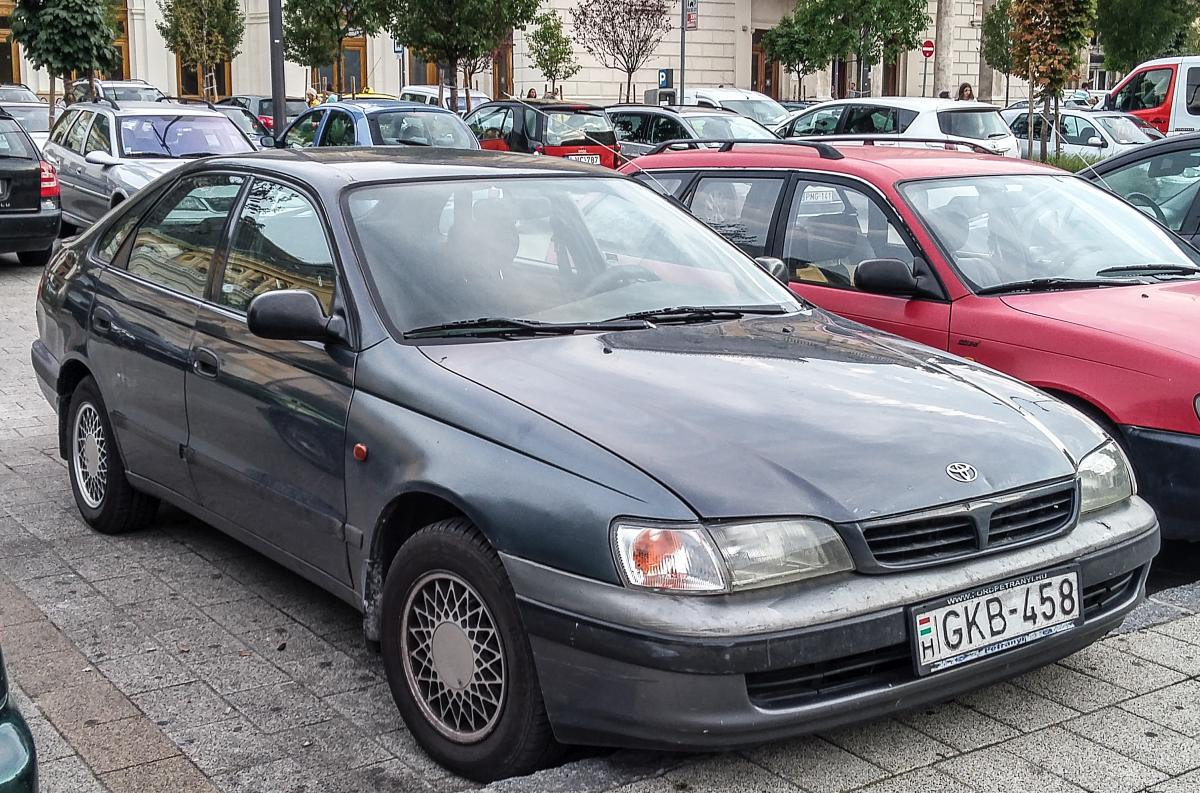Toyota Carina E, fotografiert am 28.07.2018 in Budapest.