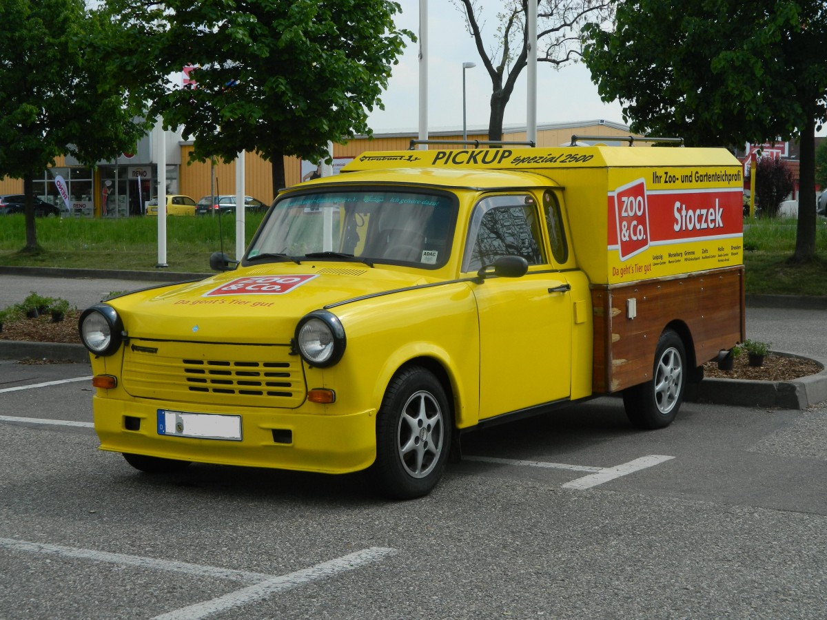 Trabant 1.1 mit ausgefallener Aufbauvariante, gesehen am 29.04.2014