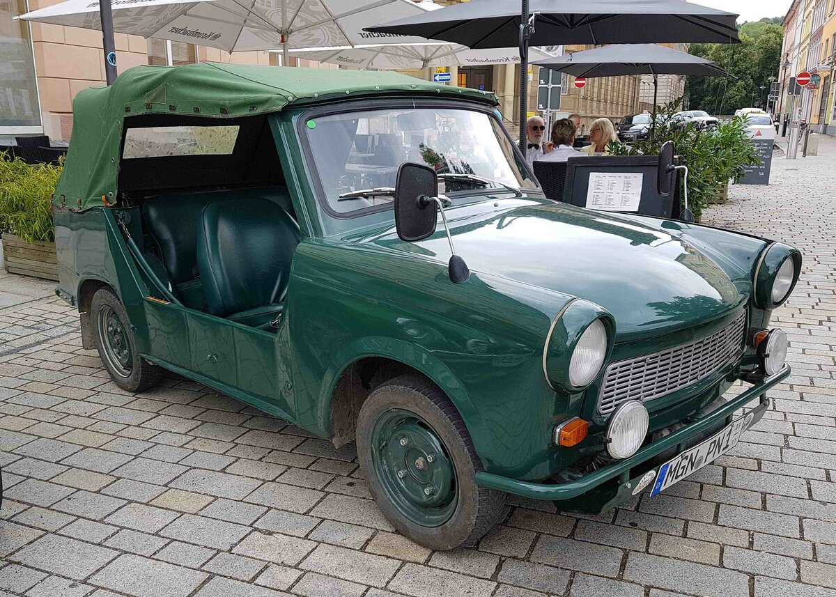 =Trabant Cabrio, ausgestellt bei den Meiningen Classic 2022 im Juli