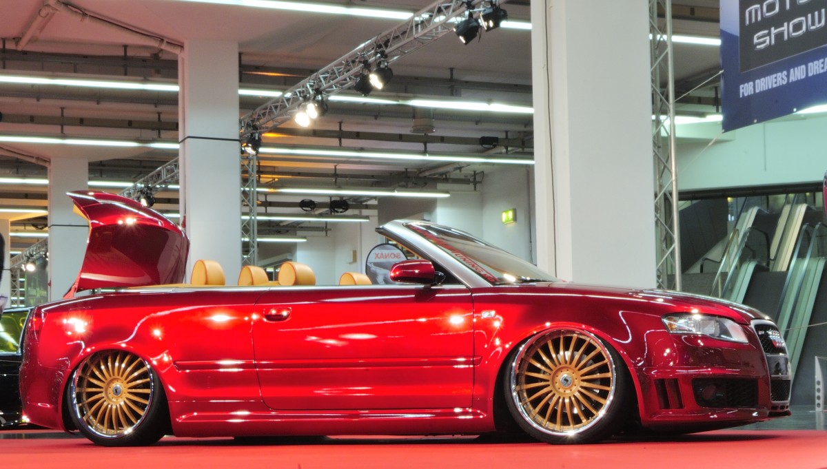 Tuning Cars  For Drivers and Dreams  Audi A4 Cabrio. Aufnahme am 6.12.2012 bei der Motorshow Essen