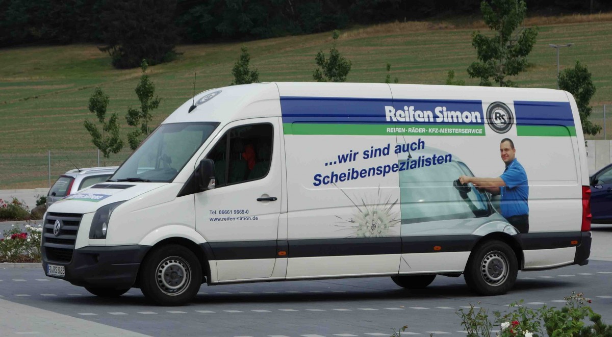 VW Crafter von  REIFEN-Simon . Aufnahme im August 2015