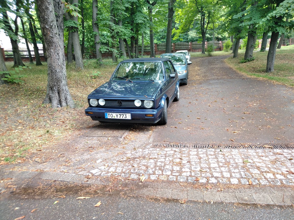 VW Golf I Cabrio am 26.07.2020 in Chemnitz Dresdner Straße fotografiert mit Nokia 3.2