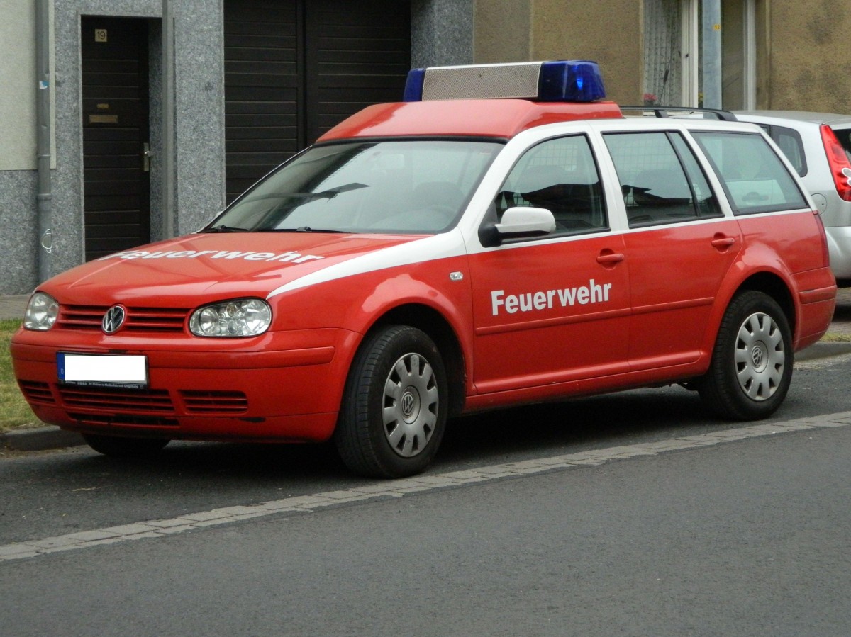 VW Golf IV Turnier (Bj. 1997-2003) unterwegs für die Feuerwehr. 10.06.2014