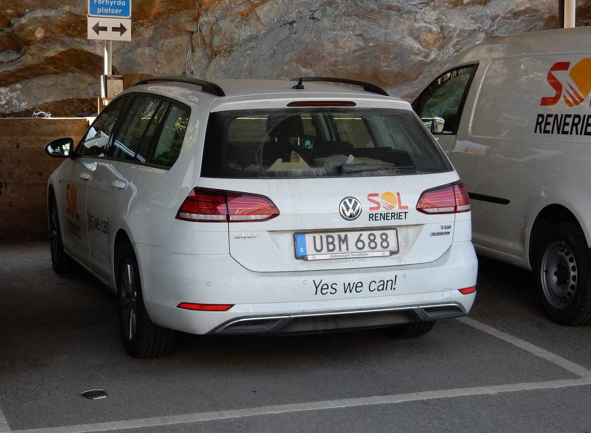 VW Golf VII Variant am 21.05.18 in Stockholm