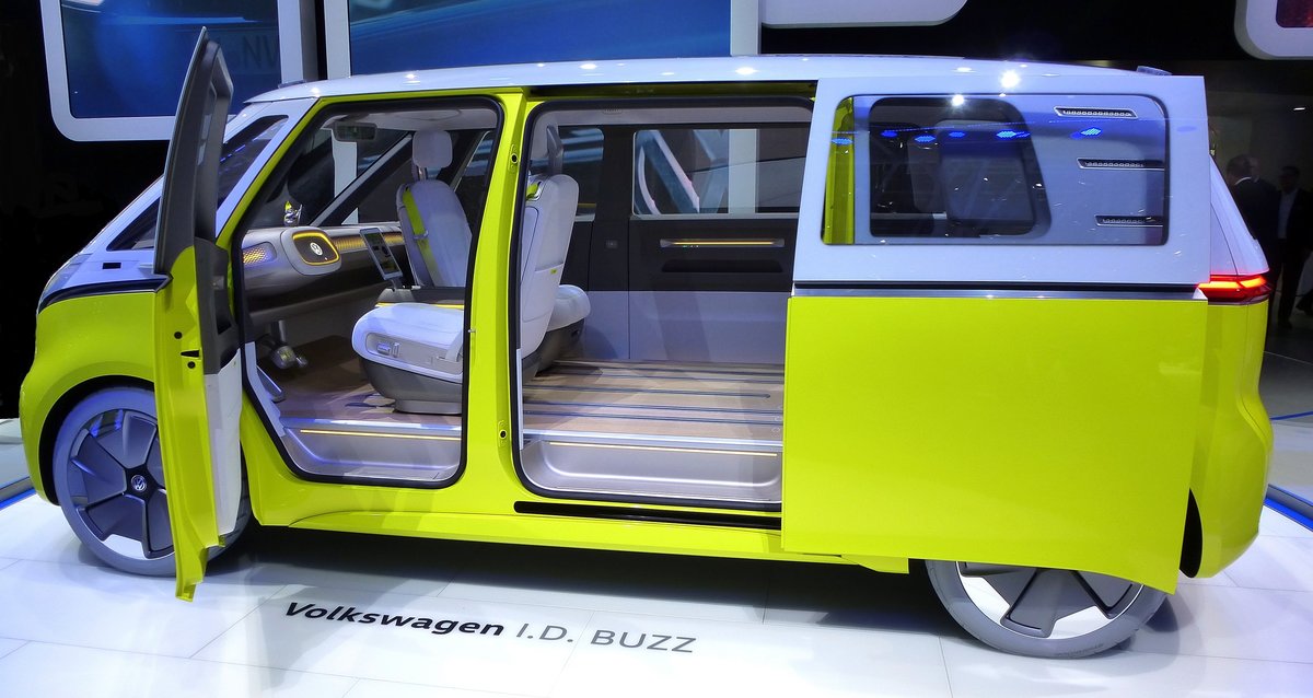 VW I.D. Buzz, Nachfolger des Bulli, Autosalon Genf, Mrz 2017