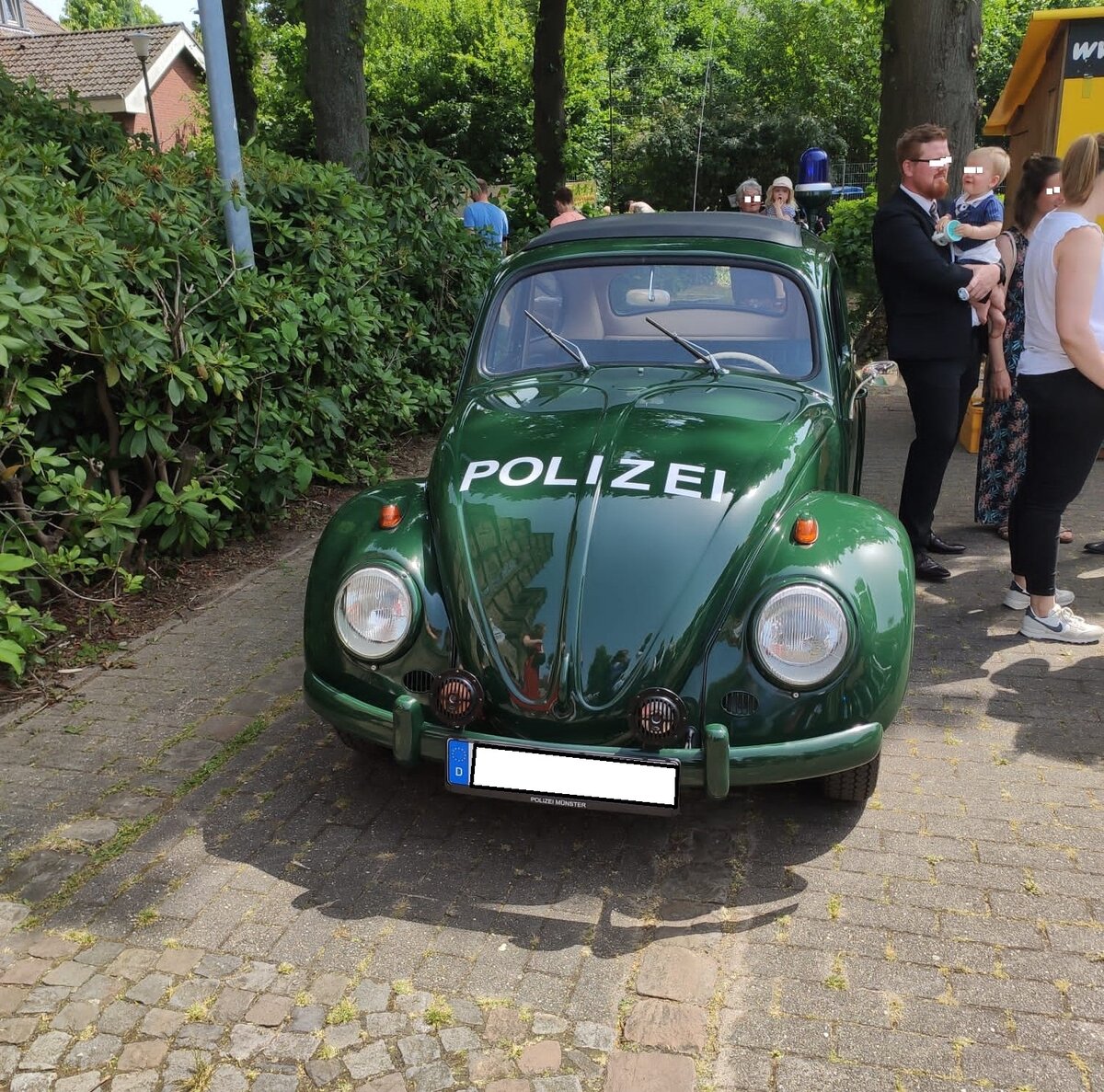 VW Käfer aus dem Jahr 1960 als Traditionsfahrzeug der Polizei Münster/Westfalen. Münster/Westfalen am 18.06.2022.