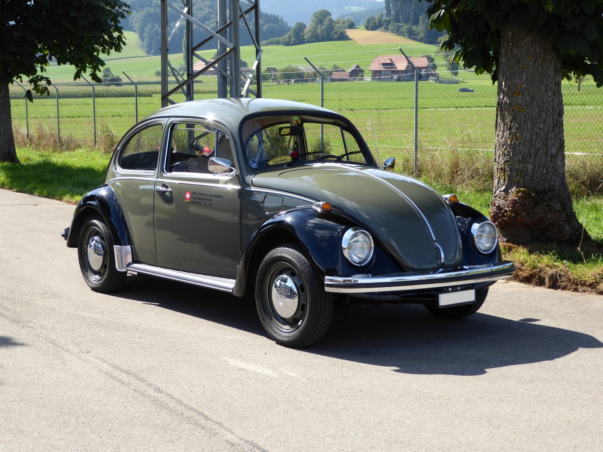 VW Käfer ex PTT bei Elisried am 12.09.2015