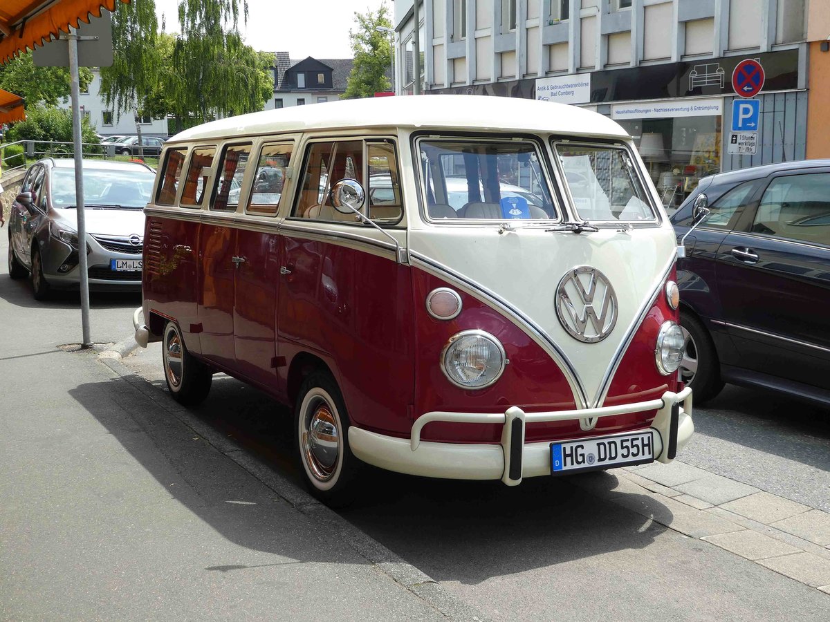 =VW T1, gesehen in Bad Camberg im Juni 2019